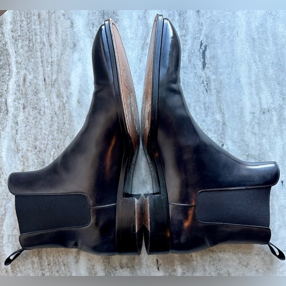 LOUIS VUITTON VENDOME CHELSEA BOOTS  Black Leather LV 12 / US 13 / 46 EU $1800 - Picture 7 of 13